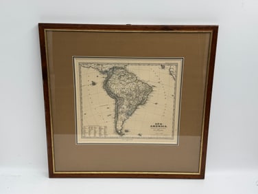 Antique Map of South America by Justus Perthes, Gotha (German)
