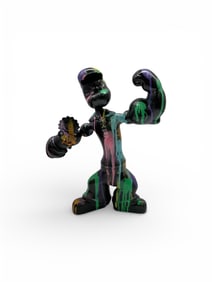 Contemporary Popeye Sculpture with Spinach Can – Pop Art Style Figure