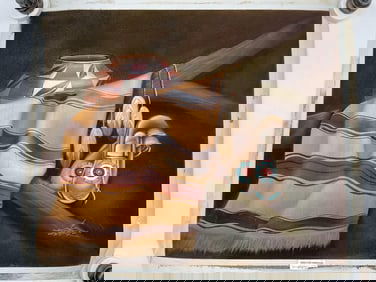 Native Still Life with Moccasins by Mario