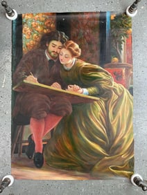 The Artist and His Muse by B. Larsen