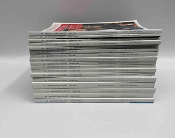 Collection of 17 Architectural Digest Magazines