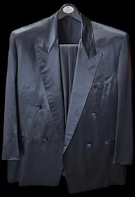 Gianfranco Ferré Double-Breasted Black Tuxedo Suit Size 52