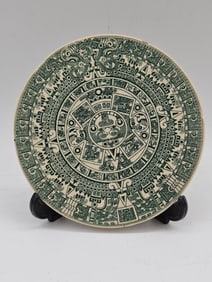 Aztec Solar Calendar Plate