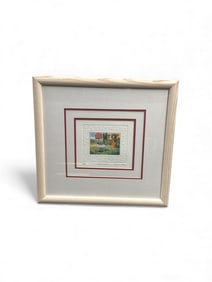 "Garden Table" by Stephen White (England, 1953-2000) Etching