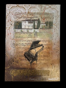 "Harmony VI" by Anabel Hewitt (England, b.1946) Mixed Media on Paper