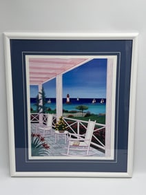 “Cape Cod Lighthouse?? by Fanch Ledan (French, b. 1949) Serigraph