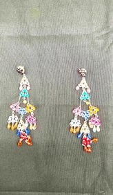 Rodrigo Otazu Colorful Crystal Earrings from "Samantha" Sex in the City