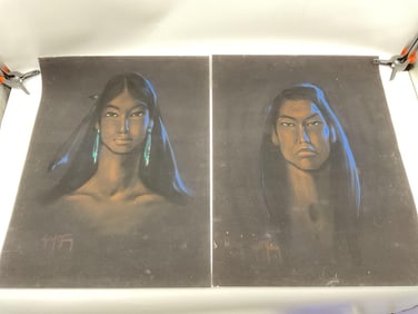 Pair of Native American Portraits