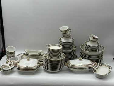 96-Piece Czech-Slovakian Dinnerware Set