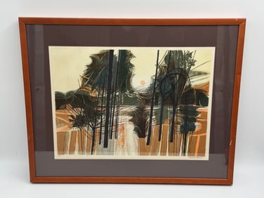 "Summer Landscape" by Garrick Palmer (England, 1933-2023) Lithograph