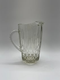 Etched Glass Pitcher