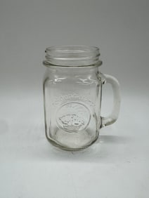 Golden Harvest Glass Mason Jar Mug with Handle