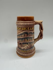 New Orleans, Louisiana Souvenir Beer Stein with French Quarter Street Scene