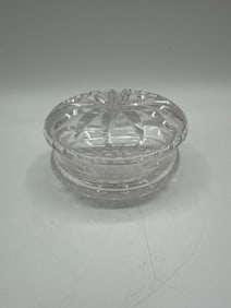 Cut Glass Lidded Trinket Box