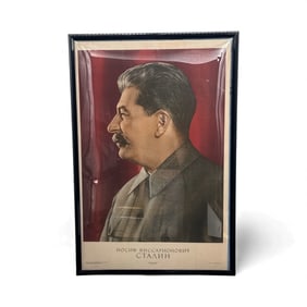 Framed Stalin Portrait Poster