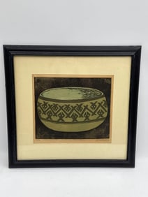 Mate Mochica Julio Camino Sánchez (Peru, 1914-2007) Woodcut