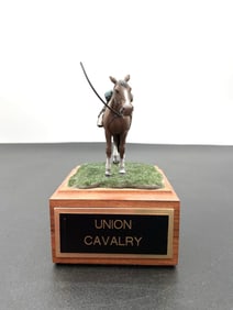 Union Cavalry Soldier and Horse Figurine Set