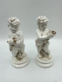 Pair of Vintage Cherub Figurines