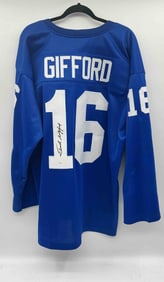 Frank Gifford Autographed New York Giants Jersey