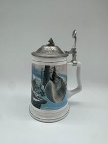 “Twilight Friends – Timber Wolf?? Lidded Stein, Limited Edition Wildlife Series