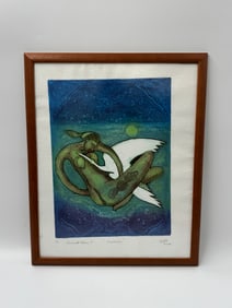 "Simbiosis" by Fernando Gomez (Cuban) Lithograph