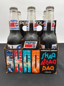 Shaq Attaq Paq Pepsi Bottles - Collector's Edition Six Pack