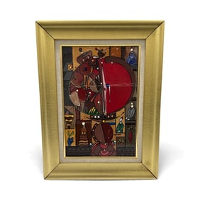 Mijares Abstract Ceramic Tiles, Framed