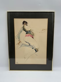 Abstract Figure Drawing, Framed
