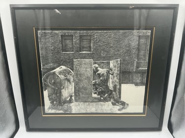 Josef Jackerson (Russian/Israeli, b.1936) Charcoal Drawing