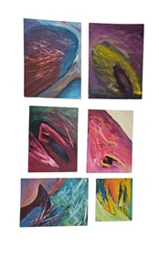 Collection of Abstract Expressionist Paintings by Gloria Landsman Pierce