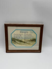Framed Print: The Footprints of God