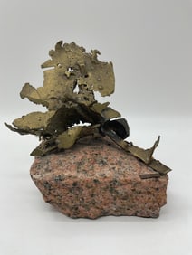 Francis: Granite and Copper Abstract Sculpture
