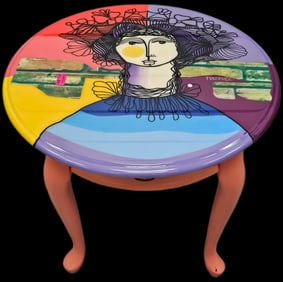 Painted Table by Fernando Fernandez