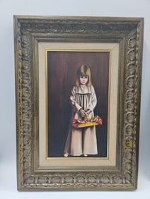 Girl with Basket by Weed