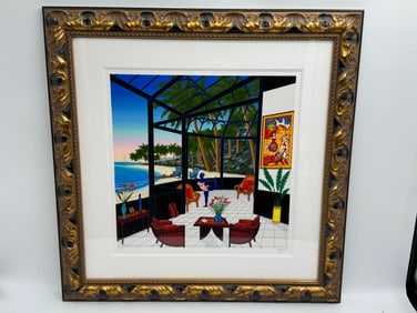 “Life Is a Beach?? by Fanch Ledan (French, b. 1949) Serigraph with COA