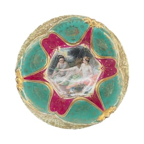 Hand-Painted Victorian-Style Porcelain Bowl