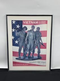 Vietnam Veterans Memorial Poster by Frederick Hart (American, 1943-1999)