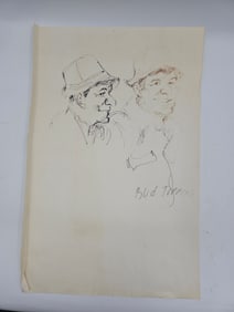 Bud Topping Ink Sketch