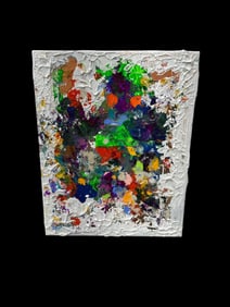 Pingo, “Abstract Color Burst,?? Mixed Media on Canvas