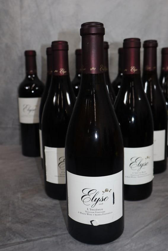 3 Elyse L'Ingenue White Wine: 3 Elyse L'Ingenue White Wine Sierra Foothills 2008 750ml