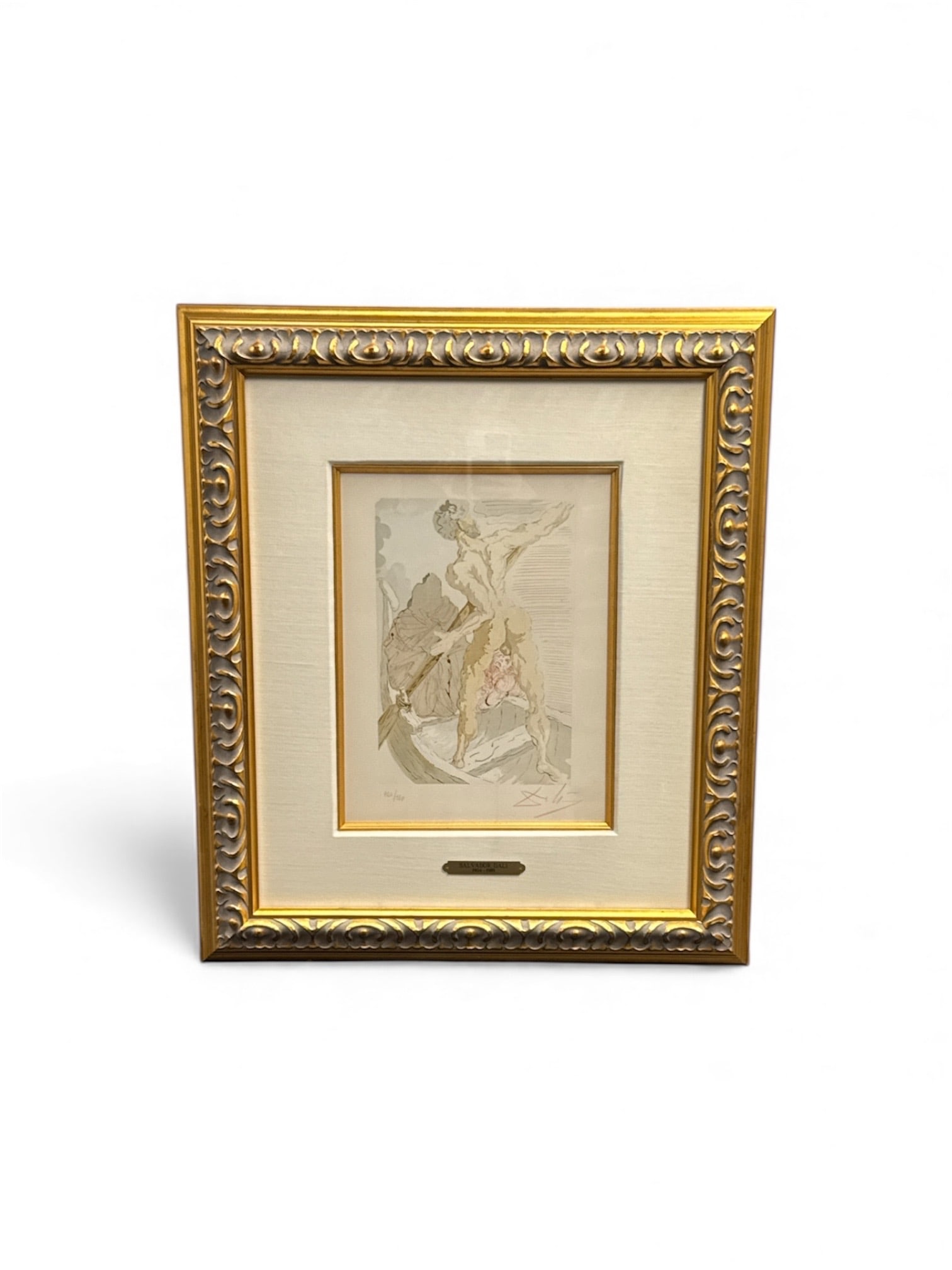 Salvador Dali, Charon and the Crossing of the Styx, Wood Engraving (1 of 5)