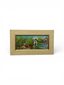 Original Impressionist Tropical Haitian Landscape Painting