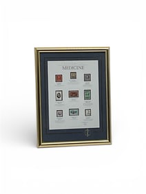 The Stamps of Medicine Commemorative Philatelic Framed Display