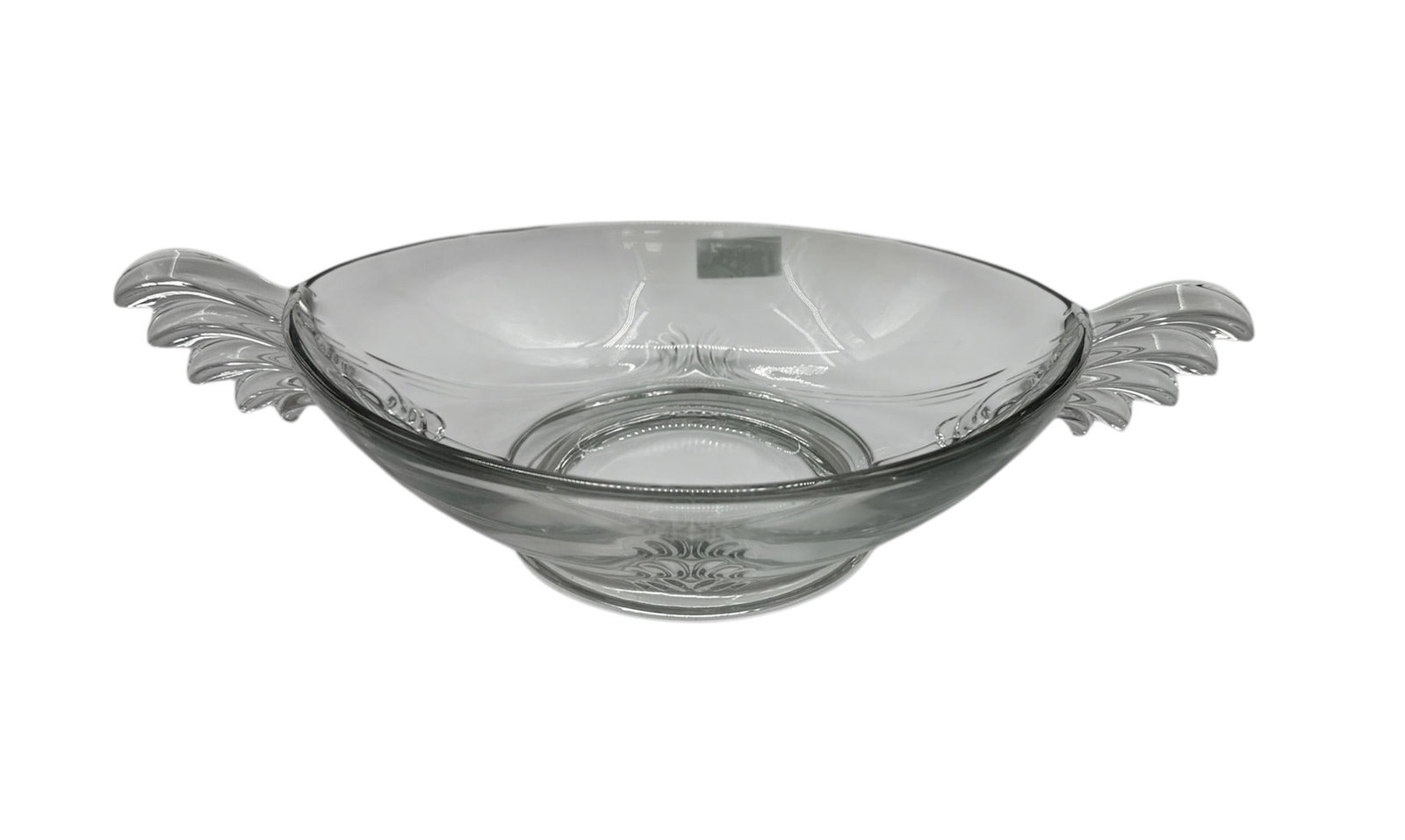 Fostoria Glass “Plume?? Pattern Art Deco Winged Centerpiece Bowl, c. 1935–1948: This elegant Fostoria Glass centerpiece bowl features the highly sought-after “Plume” pattern, also known as the &