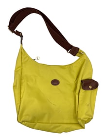 Longchamp Le Pliage Yellow Nylon Hobo Shoulder Bag