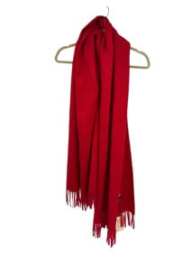 Sky Cashmere Red Scarf