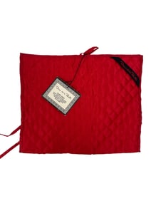 Oscar de la Renta Vintage Red Quilted Travel Jewelry Organizer