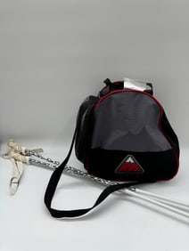 Women's Ski Set: Boots, Poles, and Bag