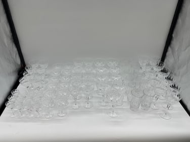 Crystal Stemware Set, 74 Pieces