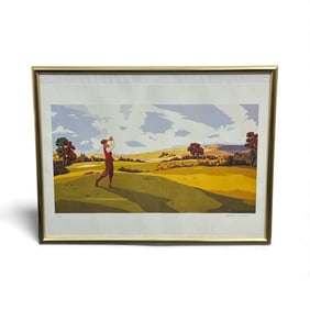 Jonathan Satchell Golf Print, Framed